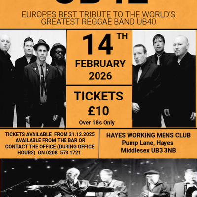 UB42 Tickets &pound;10 available 31.12.25